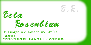 bela rosenblum business card